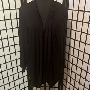 Woman’s open cardigan